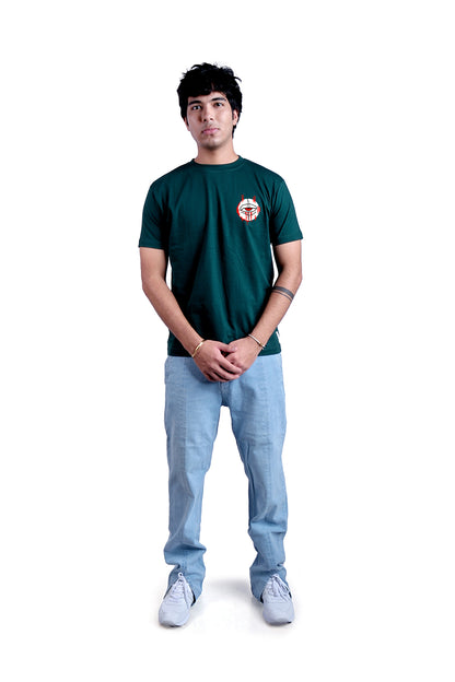 Sharingan Round Neck Men (Forest Green)