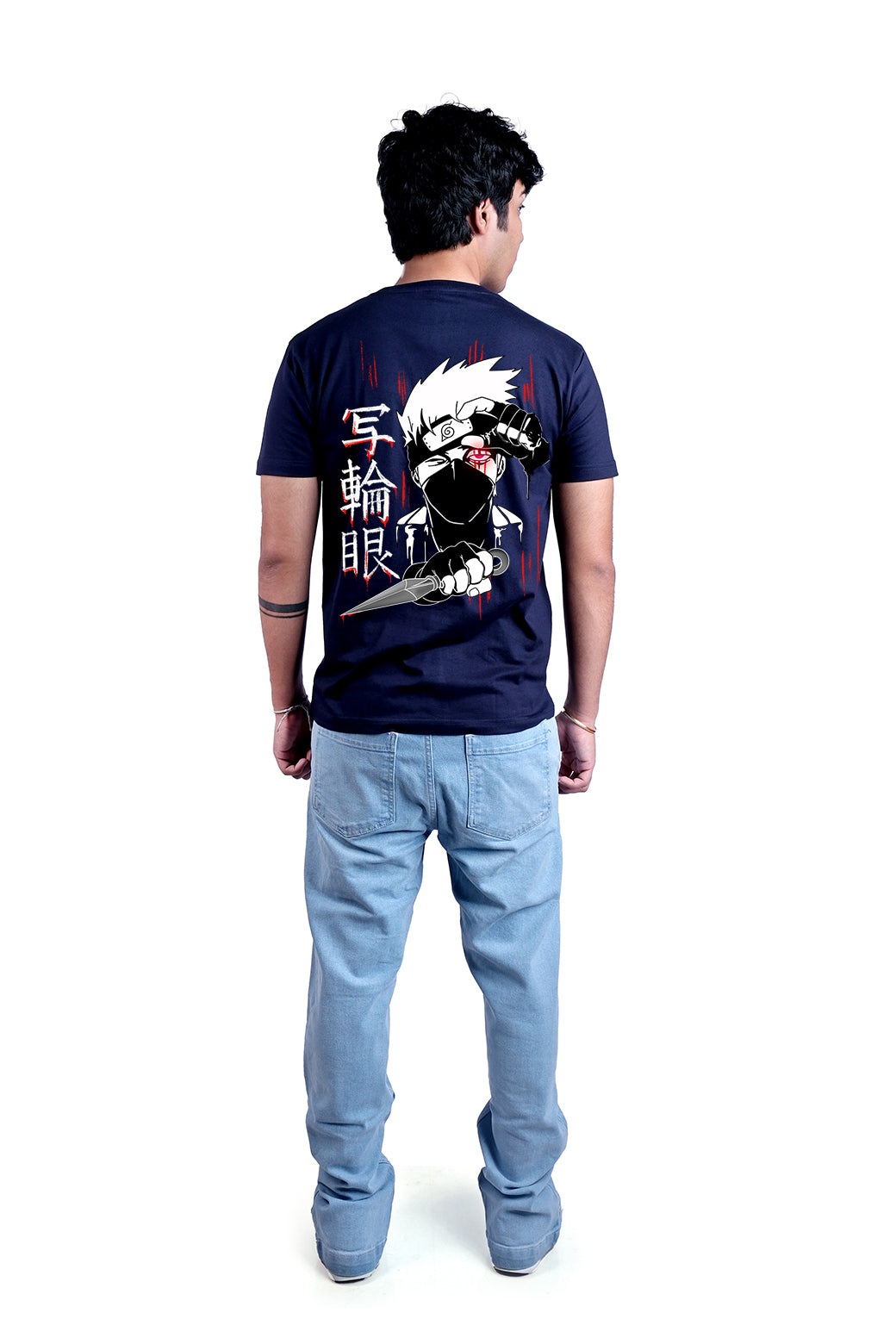 Sharingan Round Neck Men (Navy Blue)