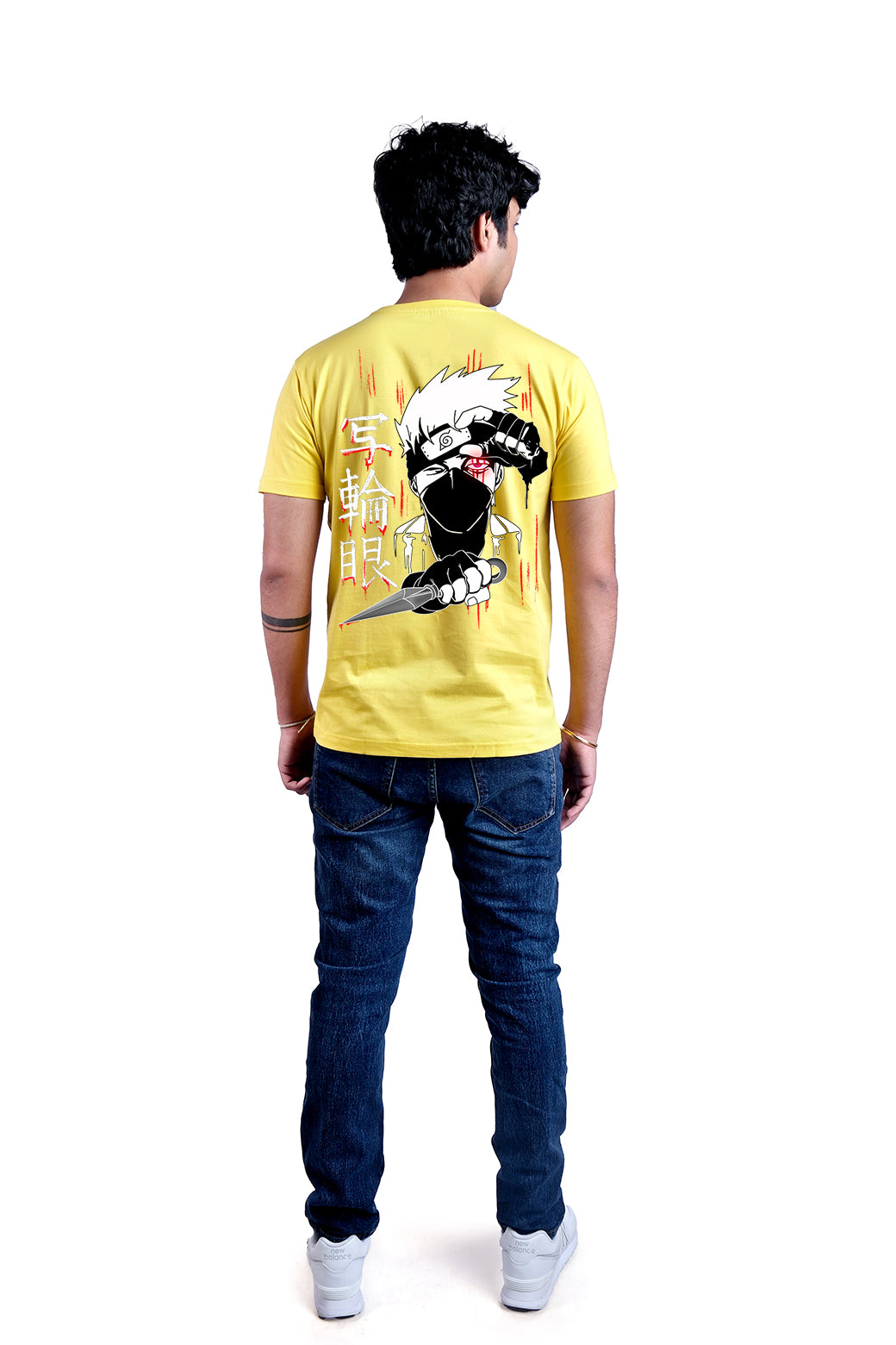 Sharingan Round Neck Men (Yellow)