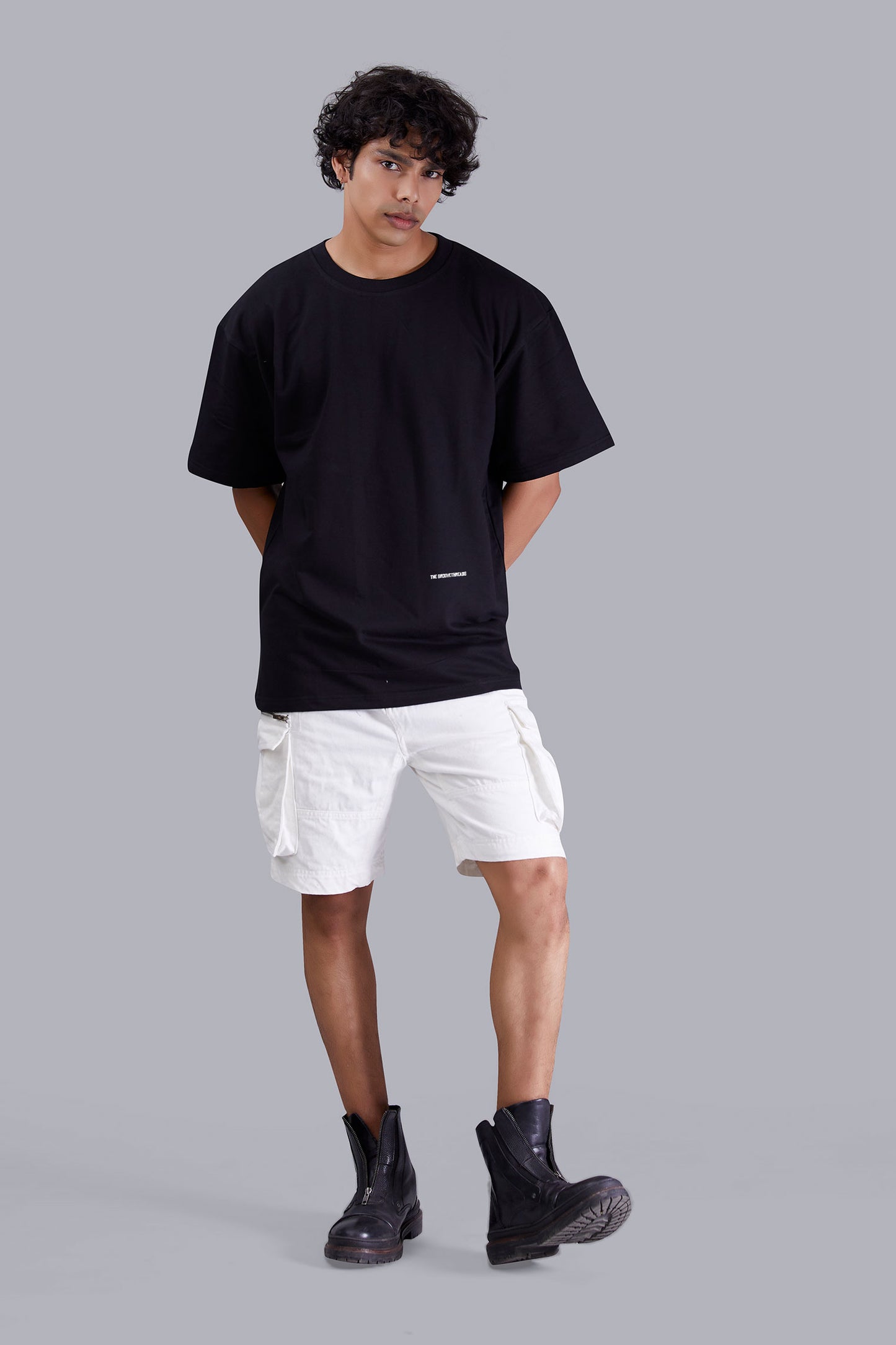 Black Extra Savage Oversized Tshirt for Men