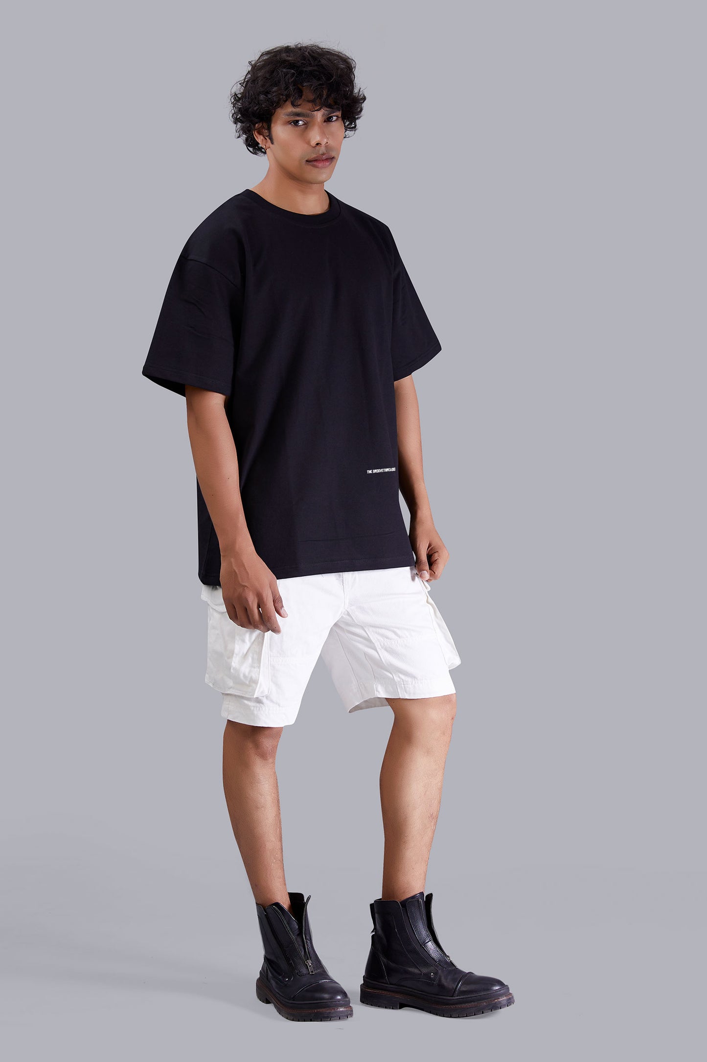 Black Extra Savage Oversized Tshirt for Men