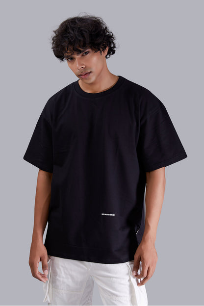 Anime Printed Oversized Black T shirt for Men