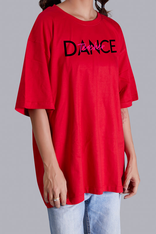 Dance Teacher Oversize Women (Red)