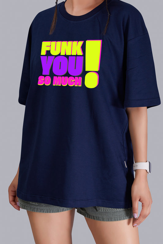 Funk You So Much Oversize Women (Navyblue)