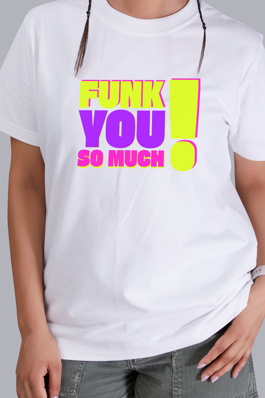 Funk You So Much Round Women (White)