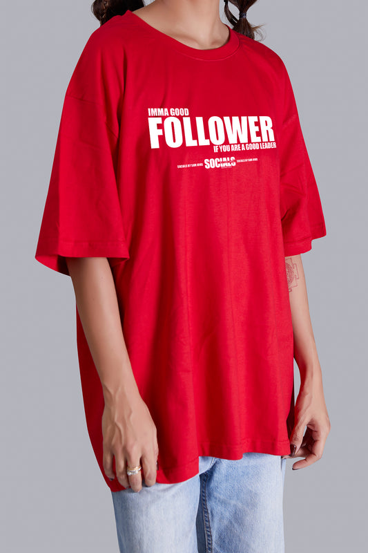 Good Follower Oversize Women (Red)