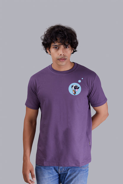 Grape Printed Round Tshirt For Men