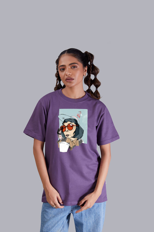 GenZ Round Neck Women (Grape)