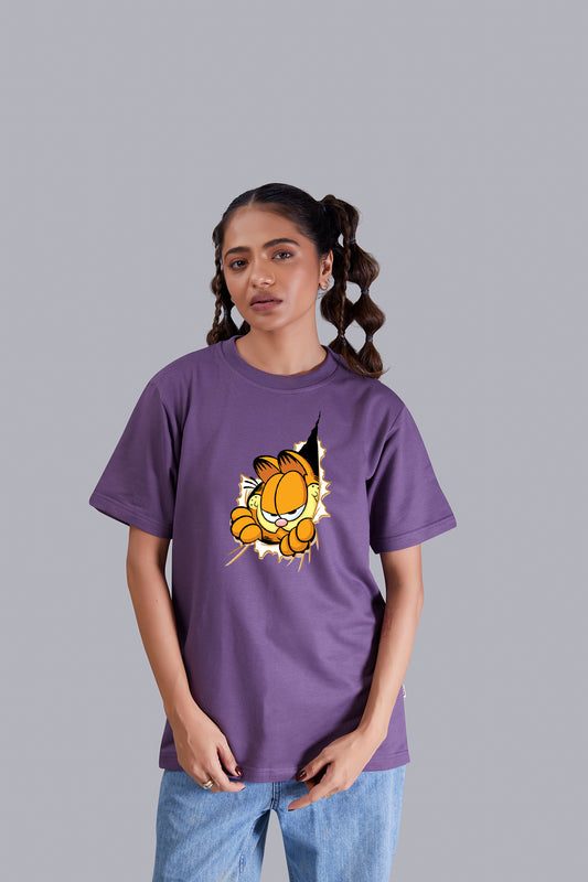 Garfield Round Neck Women (Grape)