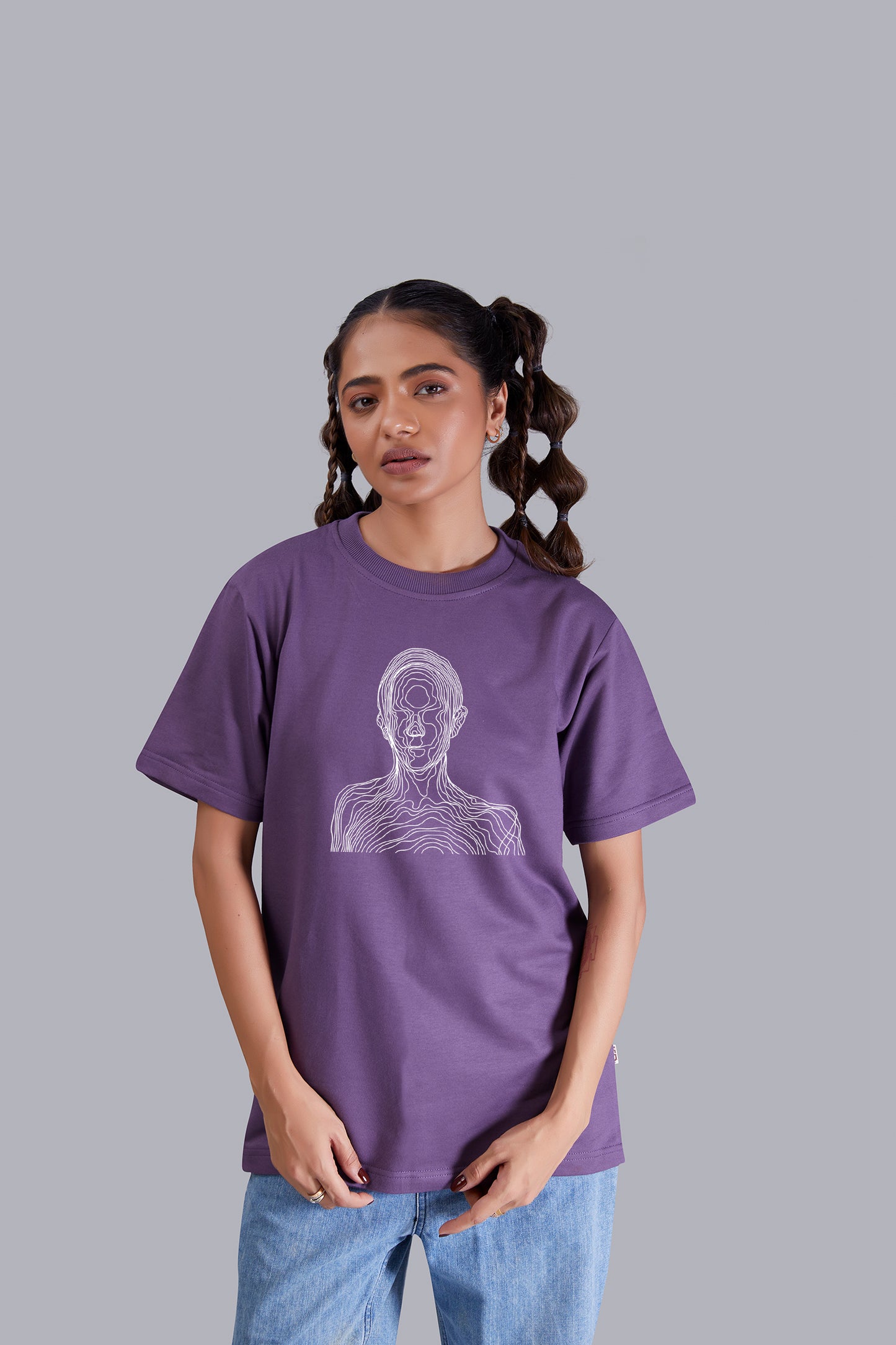 Wired Round Neck Women (Grape)