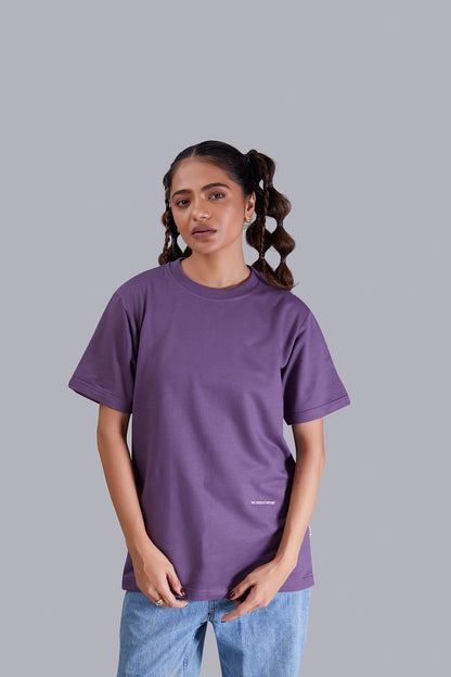 Walking Spaceship Round Neck Women (Grape)