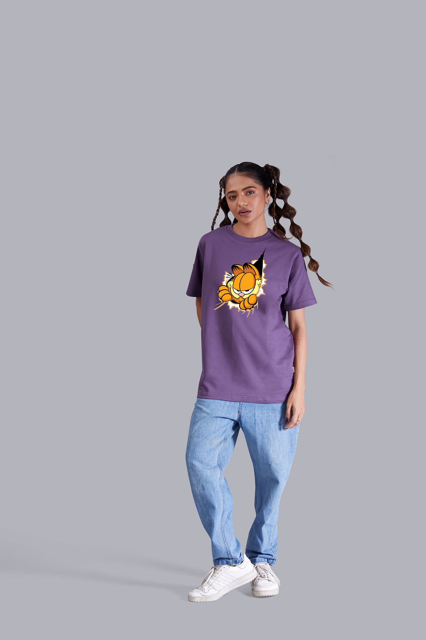 Garfield Round Neck Women (Grape)