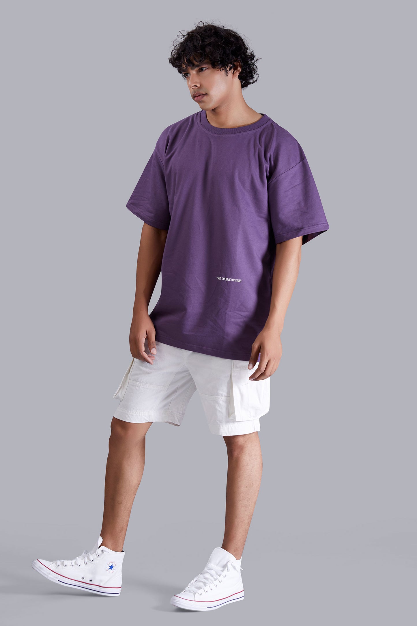 Grape Extra Savage Oversized Tshirt for Men