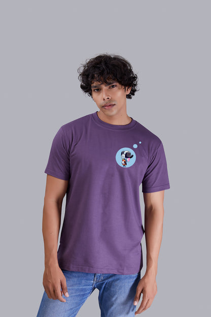 Grape Printed Round Tshirt For Men