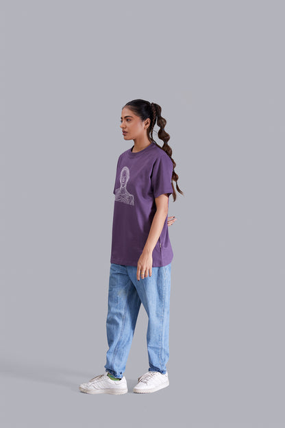 Wired Round Neck Women (Grape)