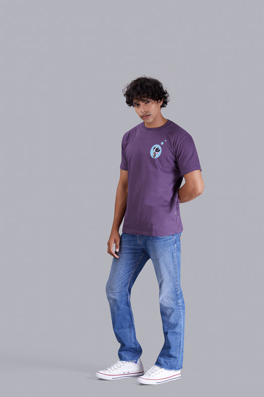 Grape Printed Round Tshirt For Men