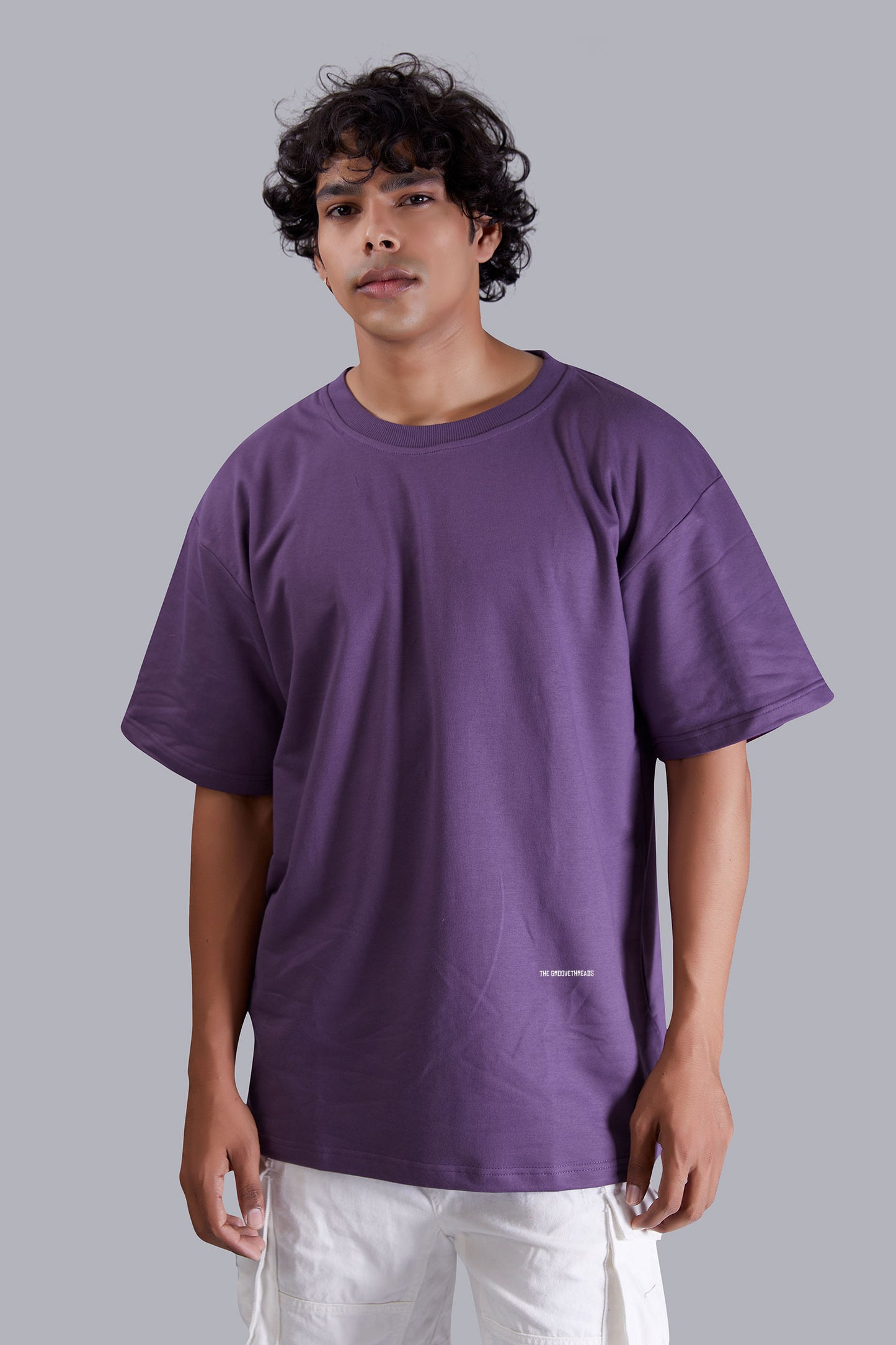 Anime Printed Oversized Grape T shirt for Men