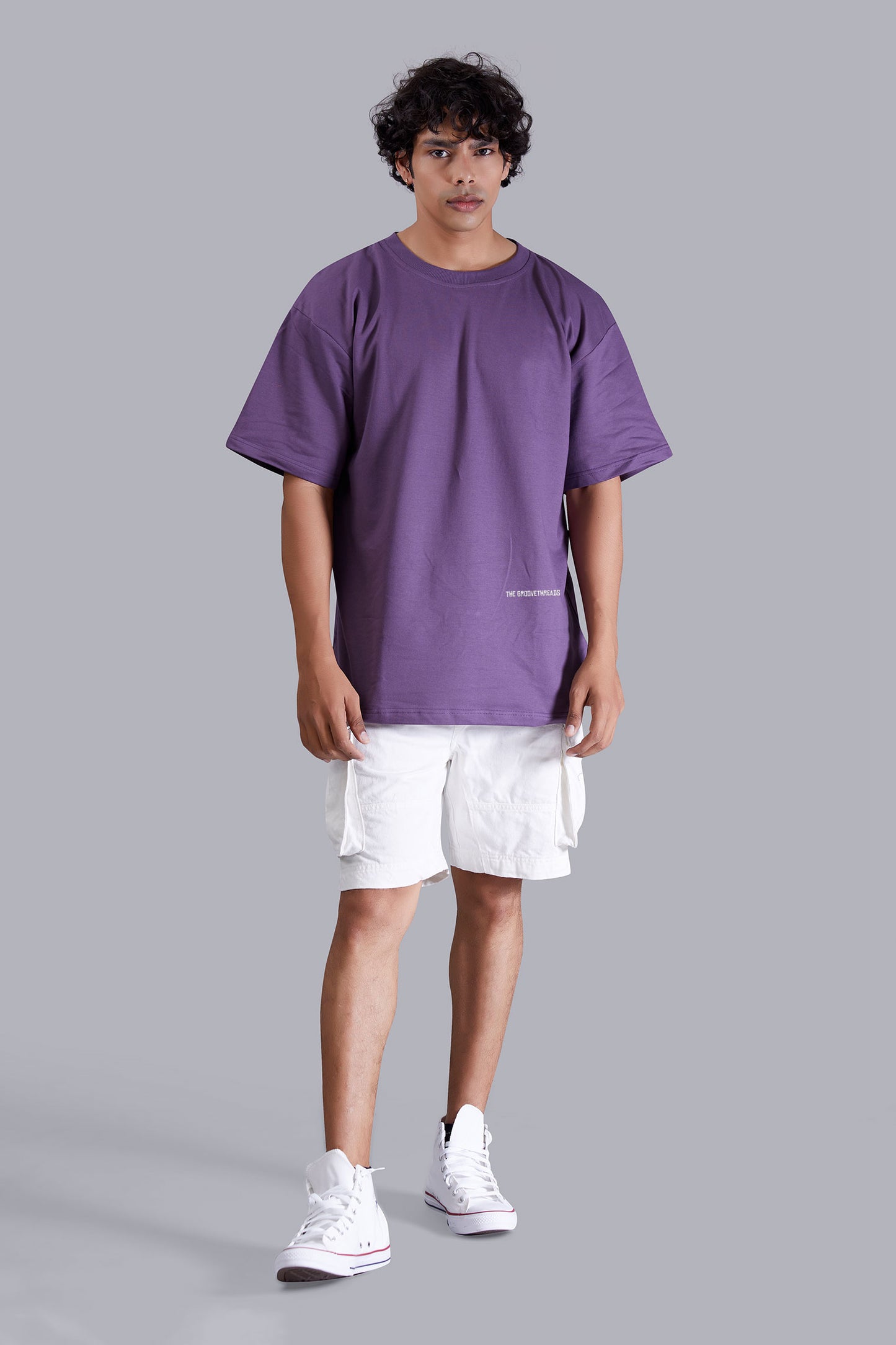 Anime Printed Oversized Grape T shirt for Men