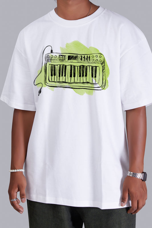 Keyboard Oversize Men (White)