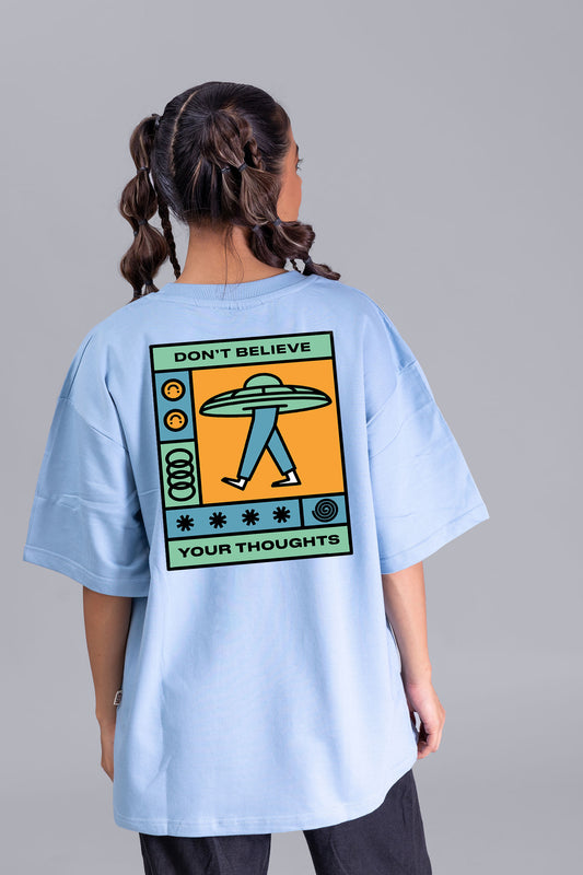 Don't Believe Your Thoughts Oversize Women (Sky Blue)