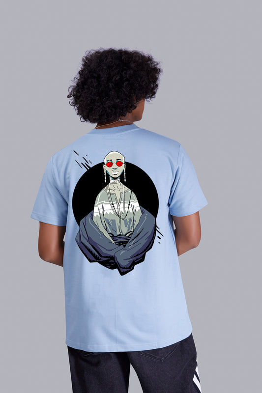 Ghost Soul Funky Hip Hop Skyblue Round Tshirt