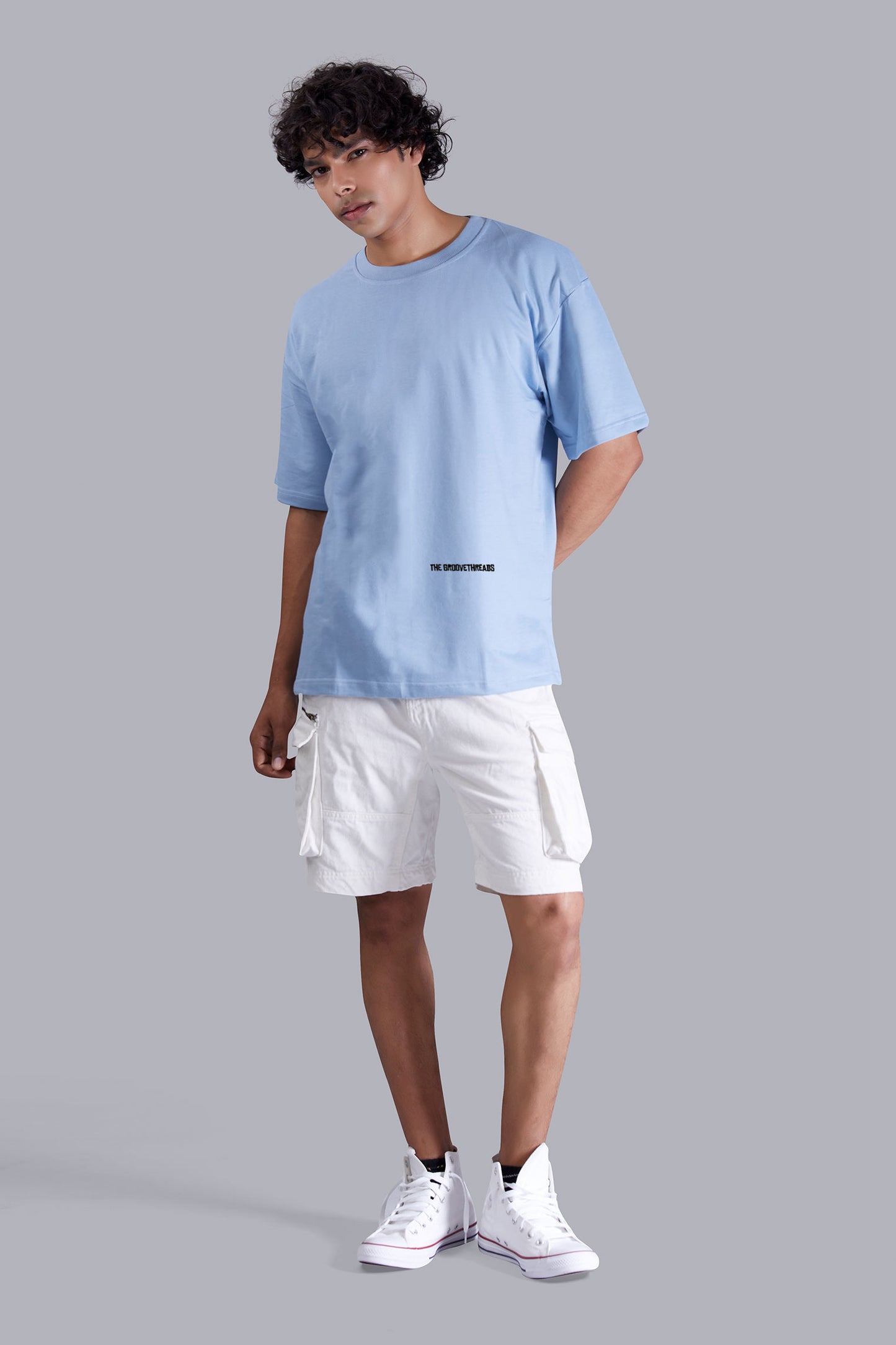 Skyblue Extra Savage Oversized Tshirt for Men