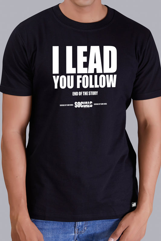 I Lead You Follow Round Men (Black)