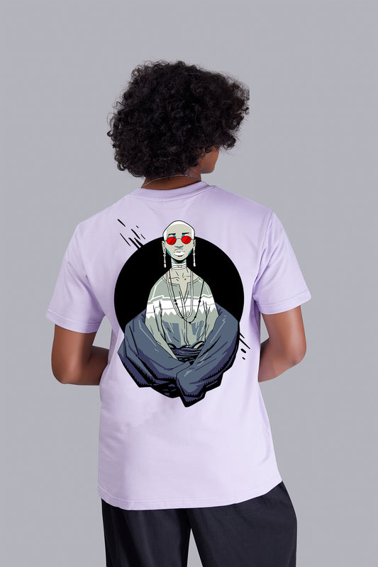 Ghost Soul Funky Hip Hop Lavender Round Tshirt