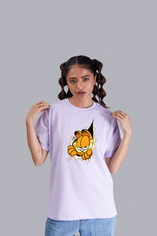 Garfield Round Neck Women (Lavender)