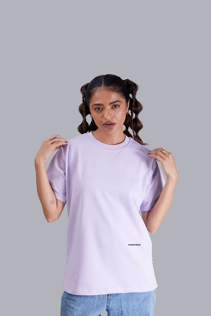 Walking Spaceship Round Neck Women (Lavender)