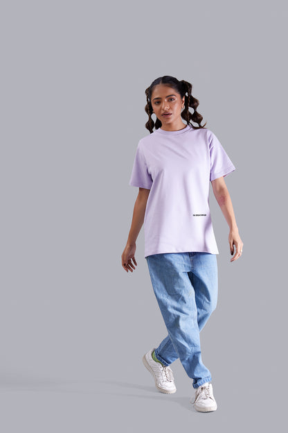 Walking Spaceship Round Neck Women (Lavender)