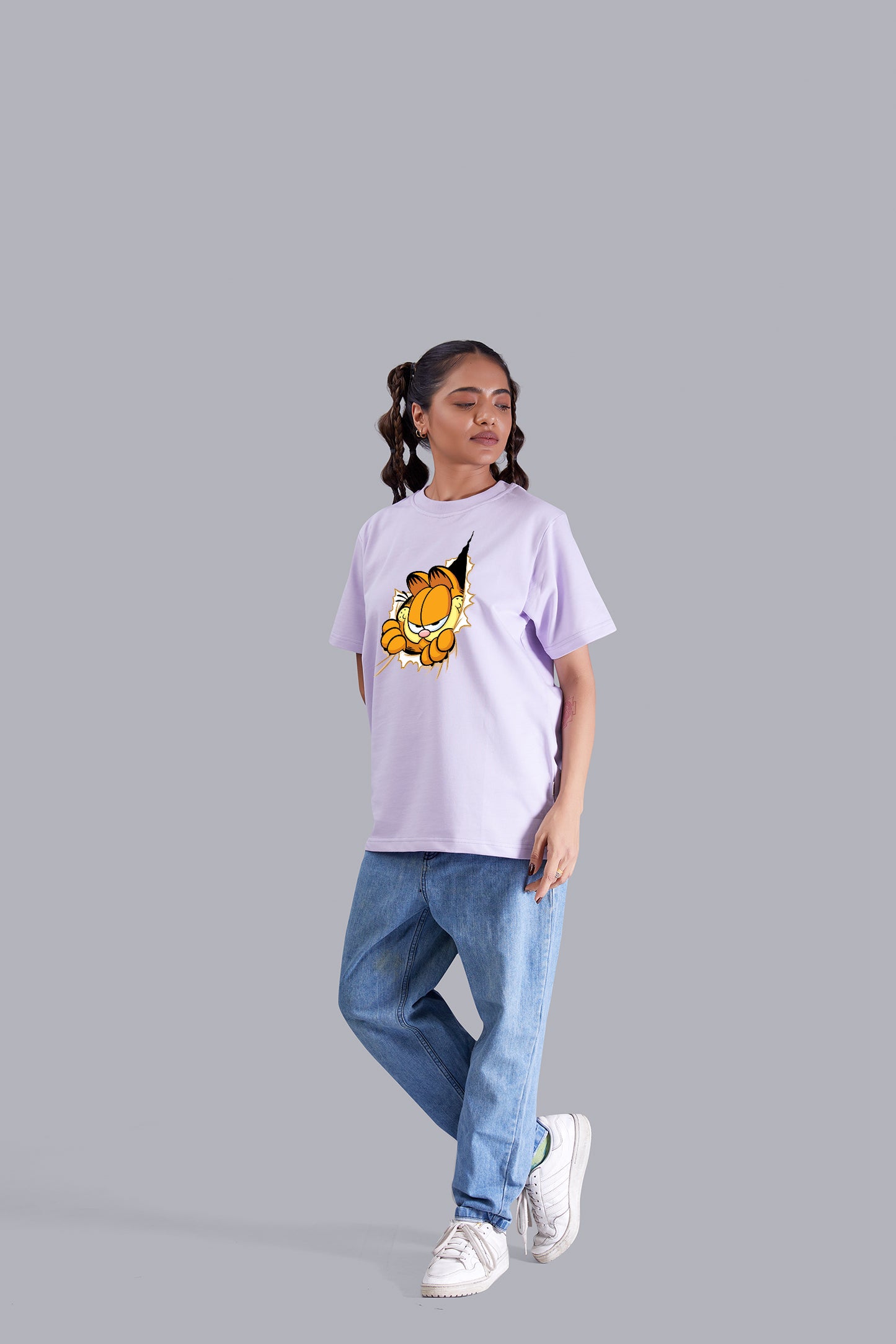 Garfield Round Neck Women (Lavender)