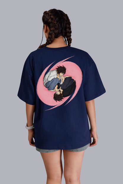 Yin Yang Oversize Women  (Navy Blue)