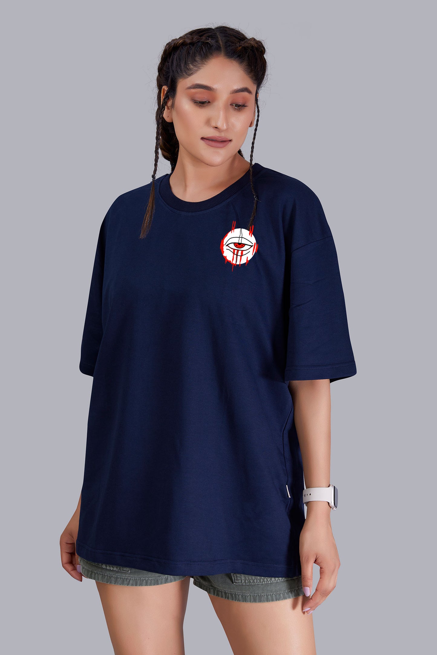 Yin Yang Oversize Women  (Navy Blue)