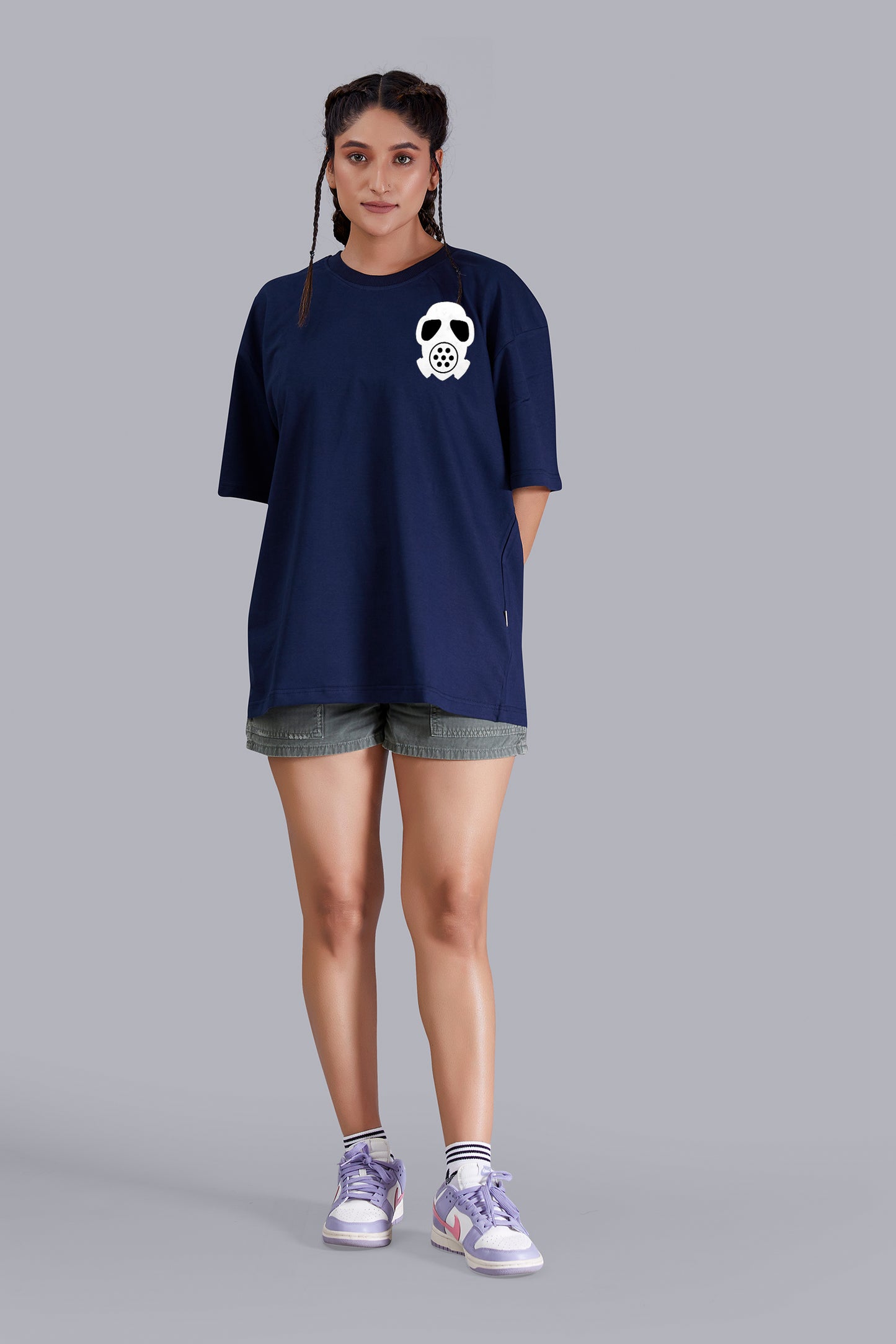 The Glitch Oversize Women (Navy Blue)