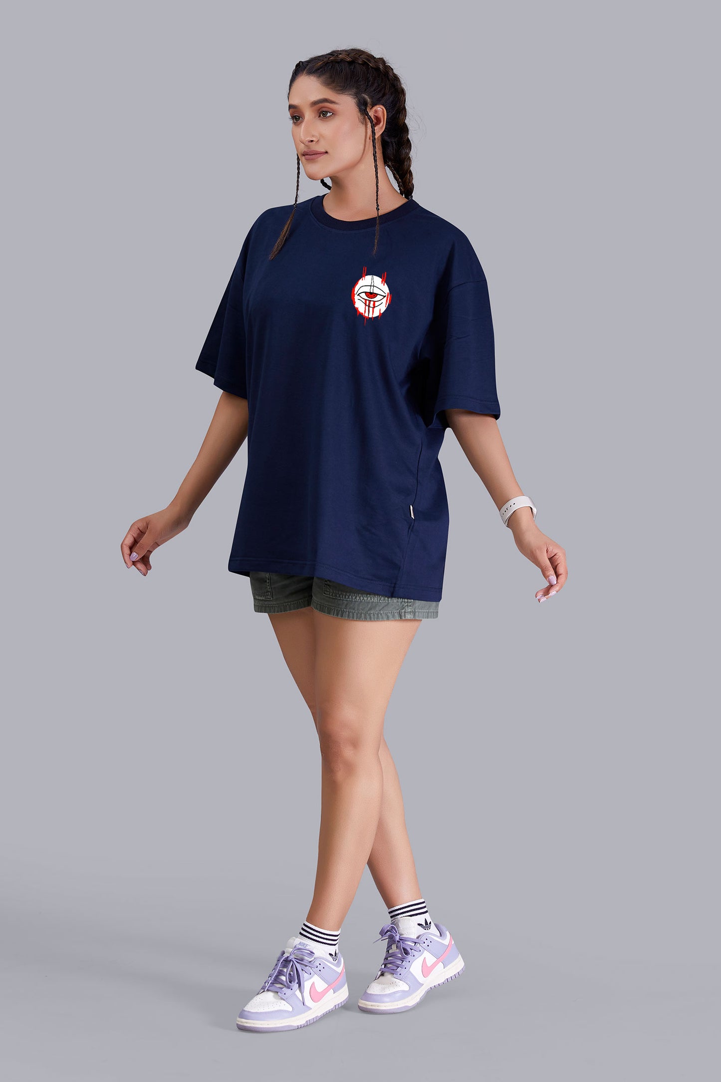 Yin Yang Oversize Women  (Navy Blue)