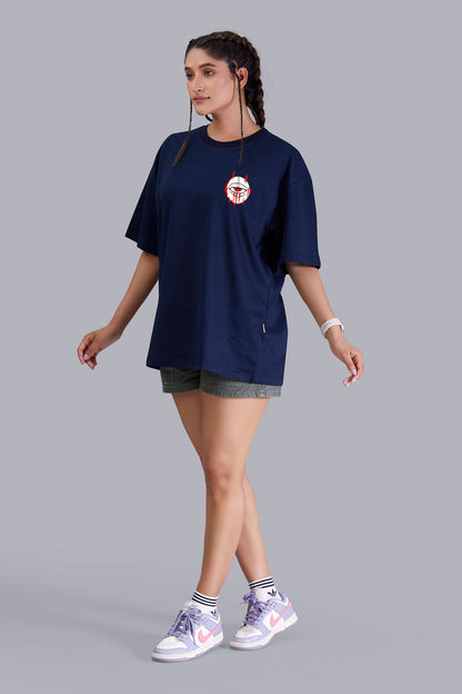 Yin Yang Oversize Women  (Navy Blue)