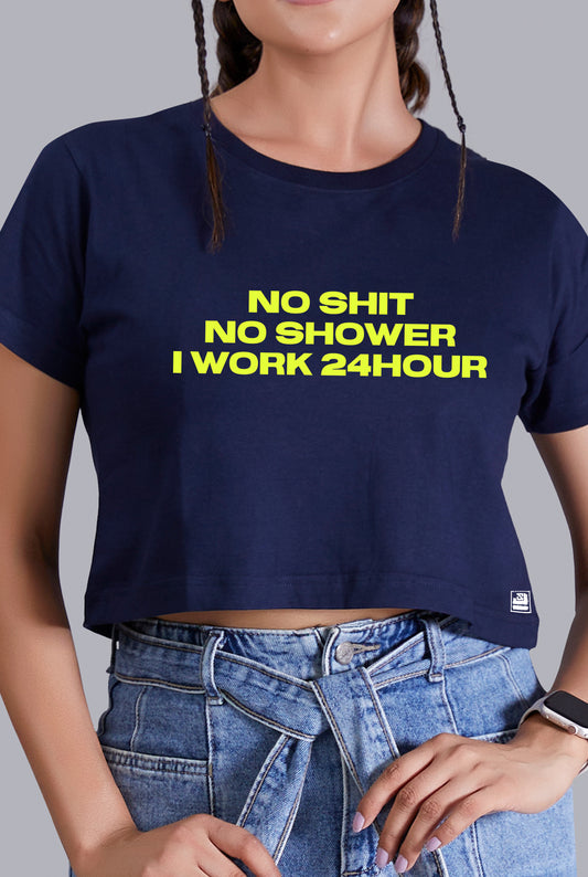 No Shit No Shower (Navy Blue)