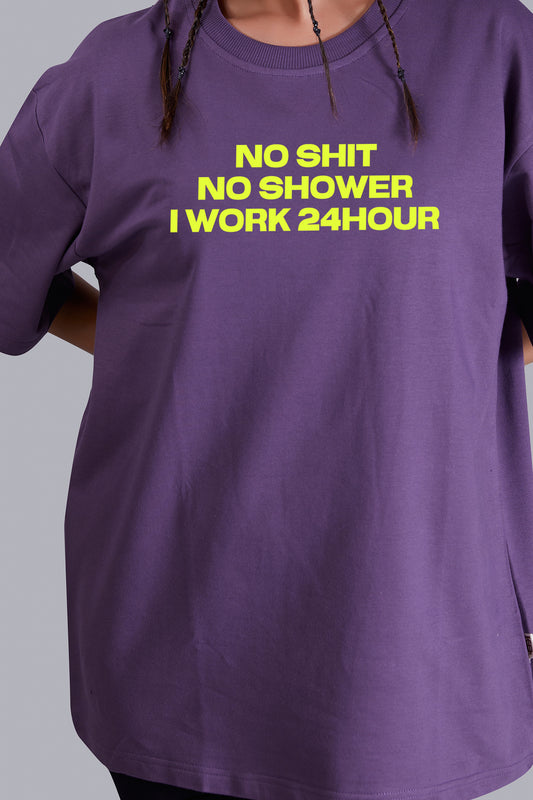 No Shit No Shower Oversize Women (Purple)