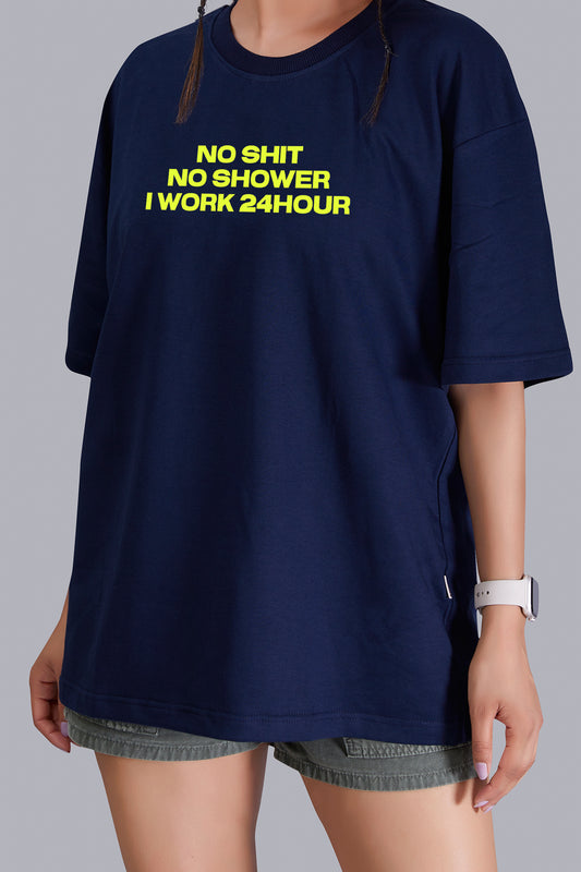 No Shit No Shower Oversize Women (Navyblue)