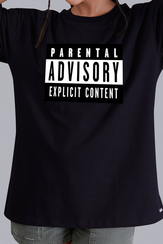 Parental Advisory Oversize Women (Black)