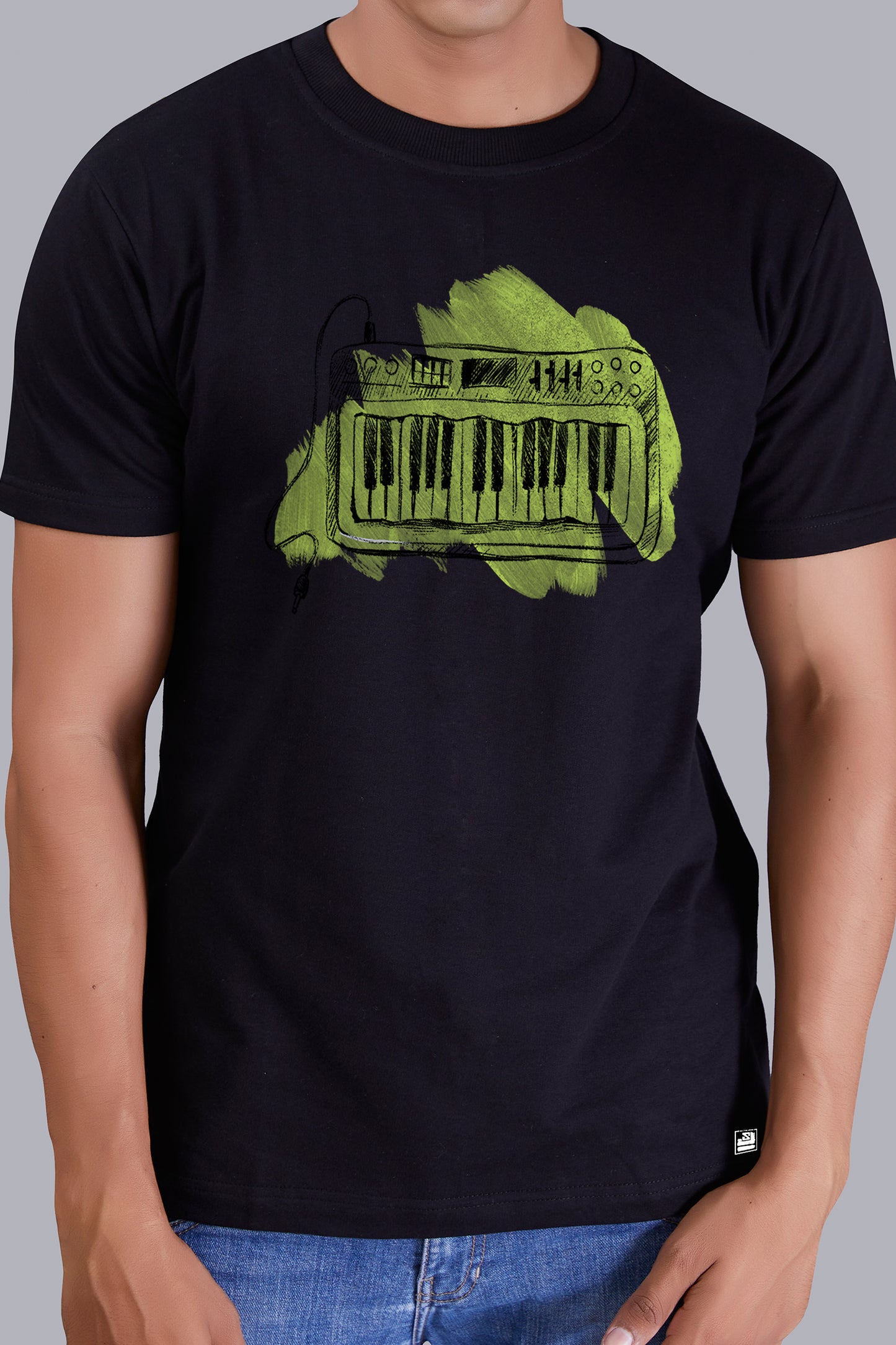 Piano Round Men (Black)