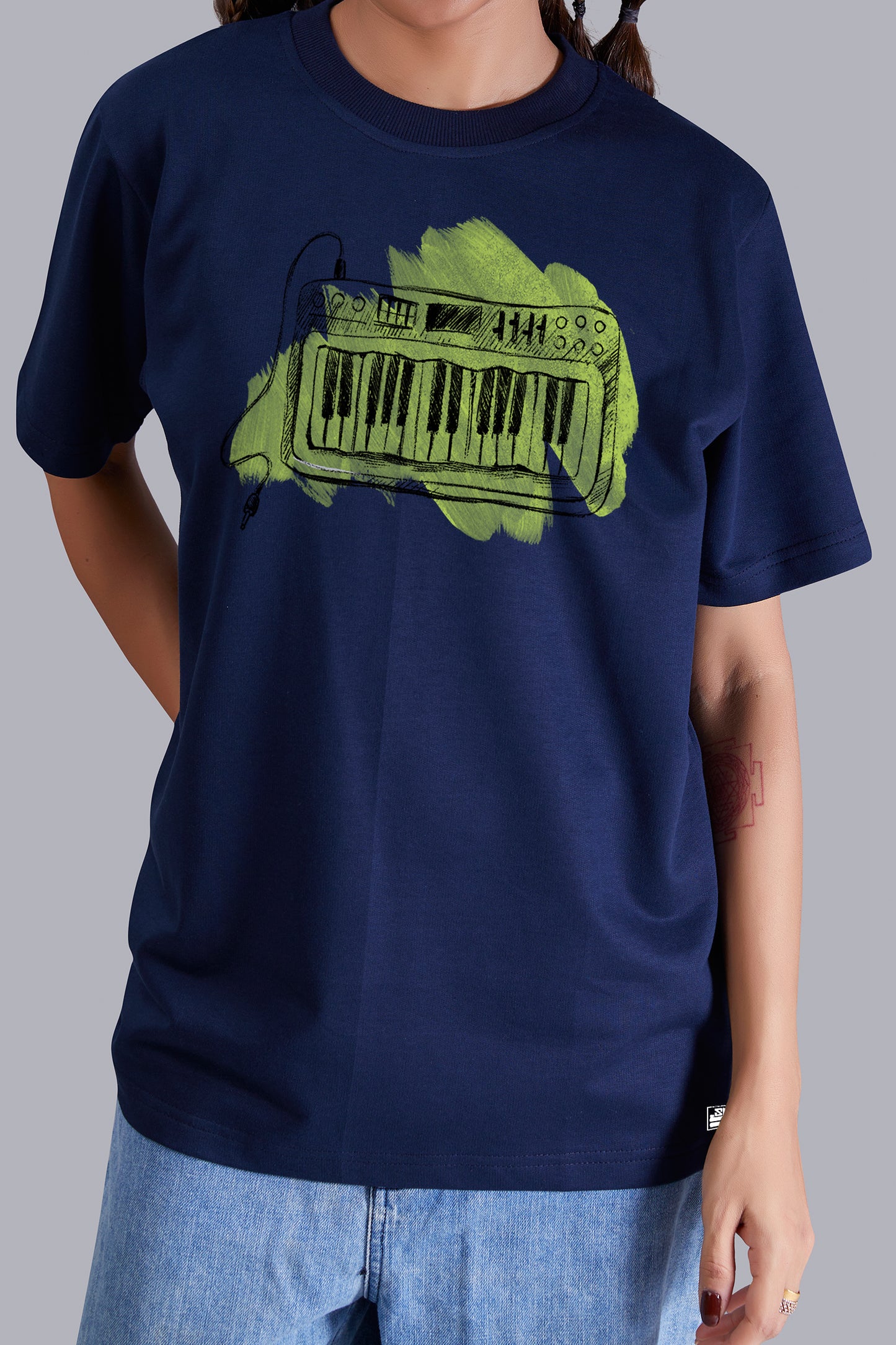 Piano Round Women (Navy Blue)