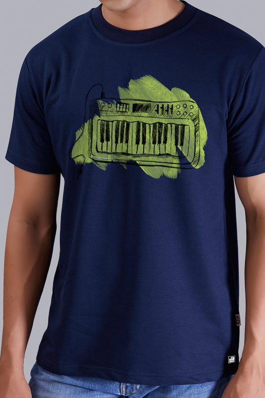 Piano Round Men (Navy Blue)