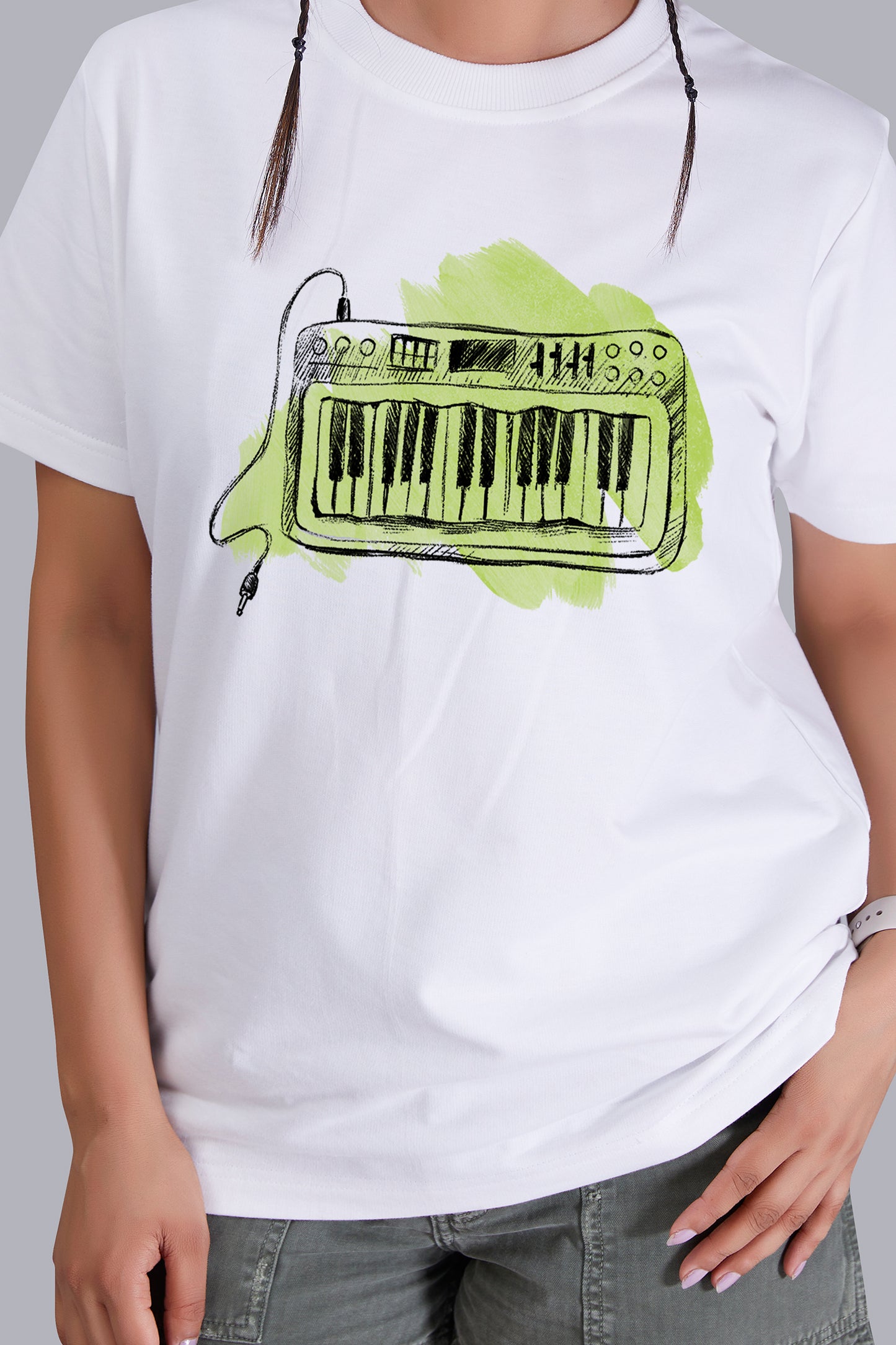 Piano Round Women (White)