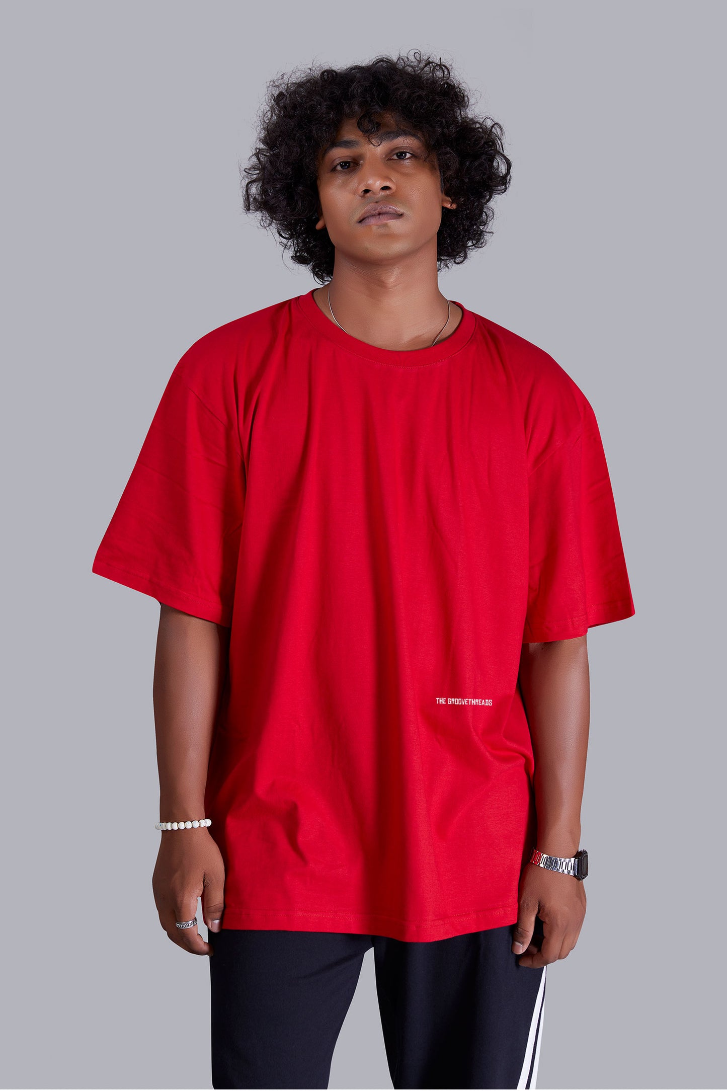 Creative Red Oversize T-shirt For Men