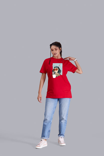 GenZ Round Neck Women (Red)