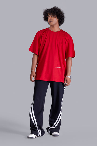 Creative Red Oversize T-shirt For Men