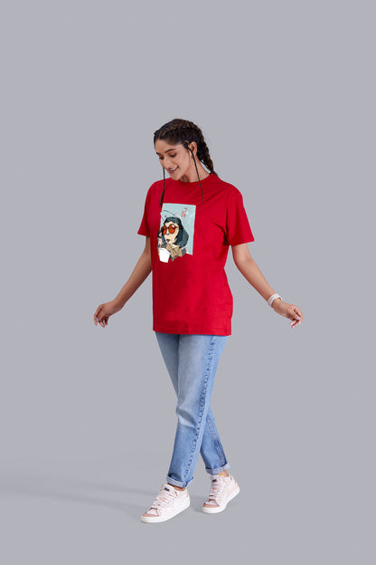 GenZ Round Neck Women (Red)