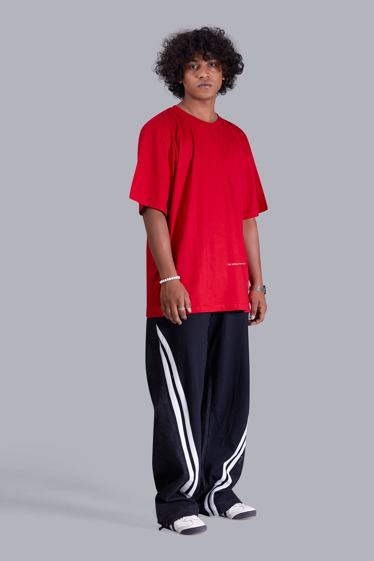 Red Extra Savage Oversized Tshirt for Men